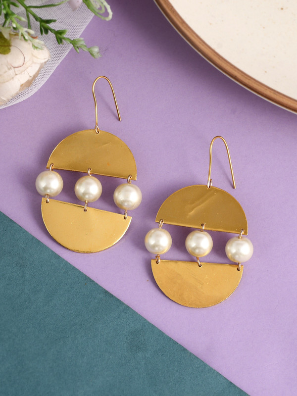 Silvermerc Designs Earrings Brass Drops & Danglers