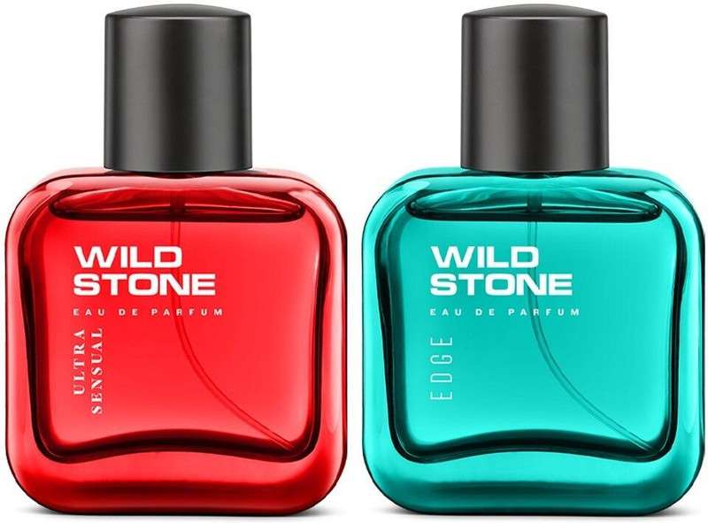 Wild Stone Ultra Sensual & Edge Eau de Parfum - 50 ml (For Men) Pack of 2 Eau de Parfum - 100 ml(For Men)