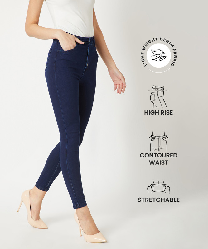 Miss Chase Skinny Women Blue Jeans