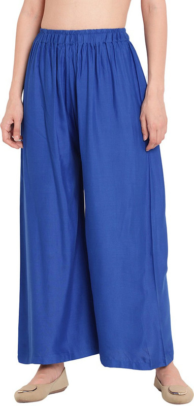 TAG-7 Flared Women Blue Trousers